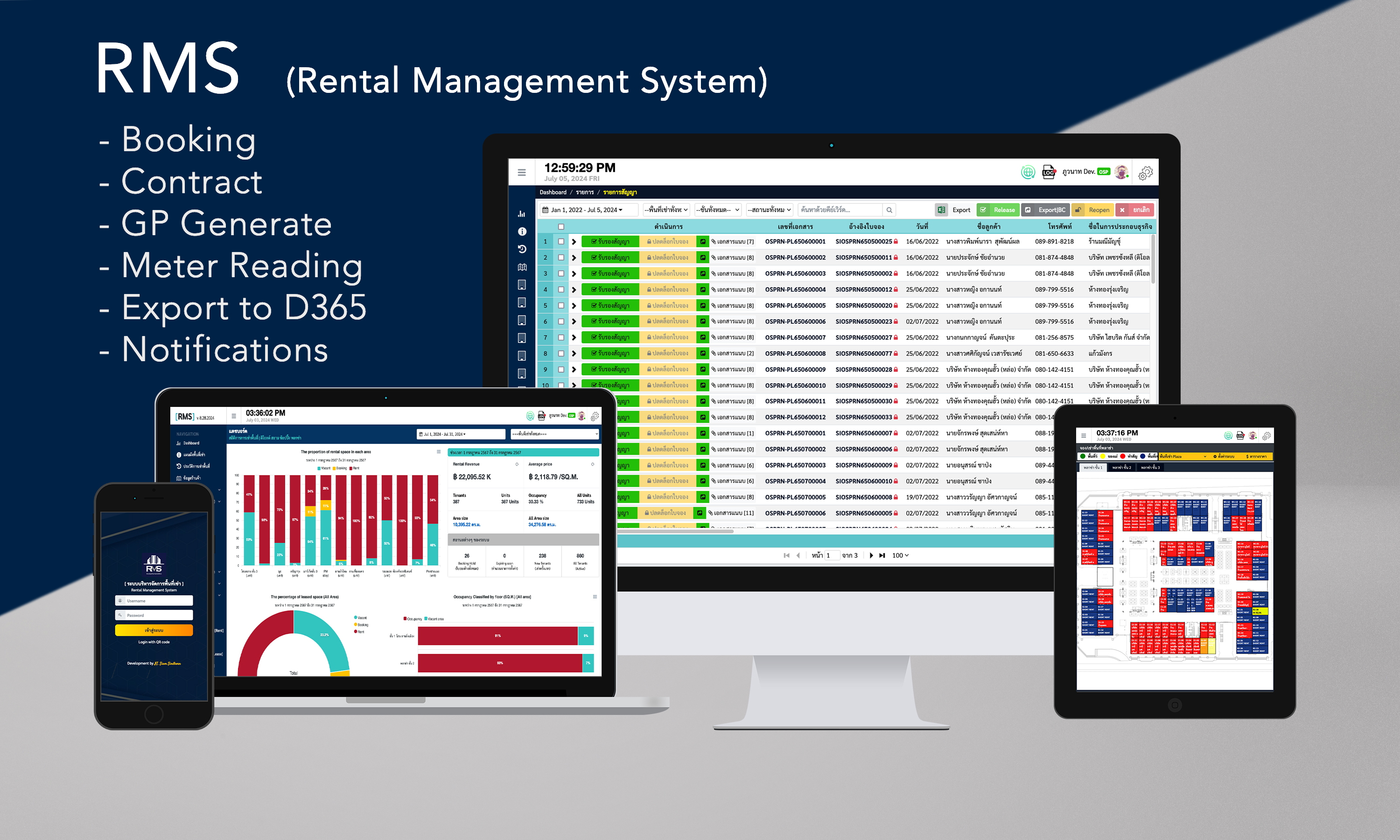 ระบบจัดการพื้นที่เช่า (RMS)